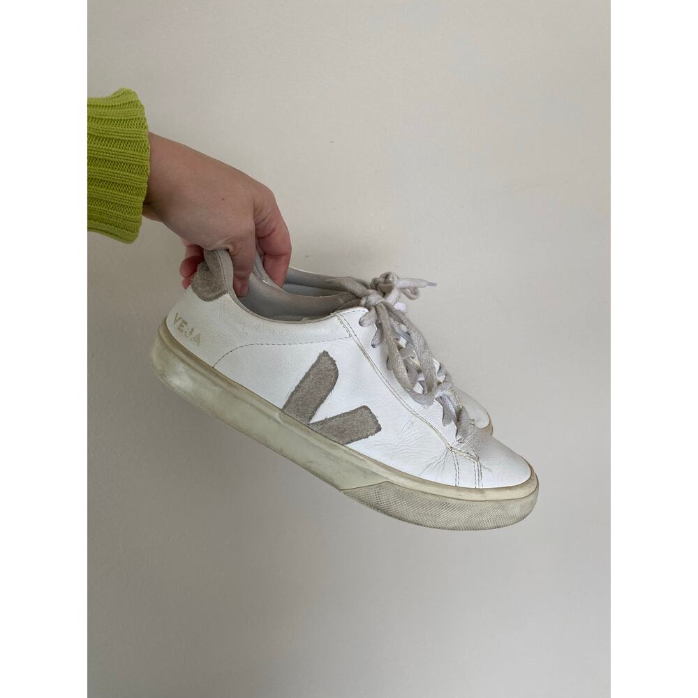Veja campo leather sneakers white natural women’s 9/ EUR 40 chromefree leather